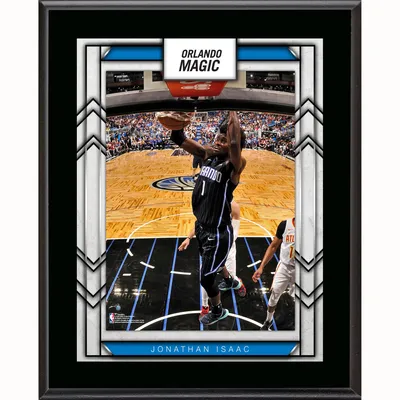 Plaque de joueur sublimée de Jonathan Isaac Orlando Magic 10,5" x 13"