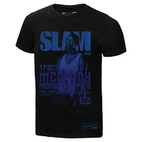 T-shirt noir dégradé Tracy McGrady Orlando Magic SLAM pour homme de Mitchell & Ness