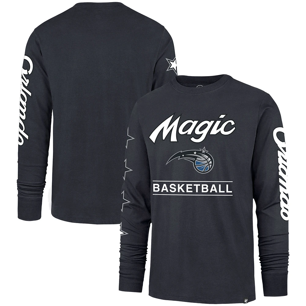 T-shirt à manches longues pour hommes '47 Charcoal Orlando Magic 2023/24 City Edition Triplet Franklin