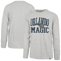 Men's '47  Gray Orlando Magic First Rate Franklin Long Sleeve T-Shirt