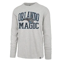 Men's '47  Gray Orlando Magic First Rate Franklin Long Sleeve T-Shirt