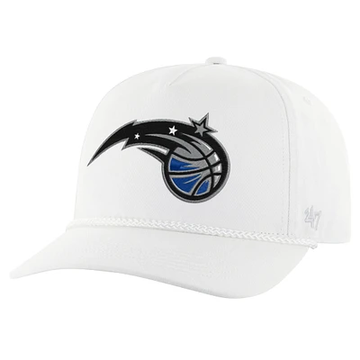 Casquette ajustable avec attelage de corde avec logo Orlando Magic Core '47 blanc pour hommes