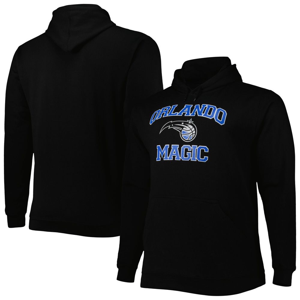 Men's Black Orlando Magic Big & Tall Heart Soul Pullover Hoodie