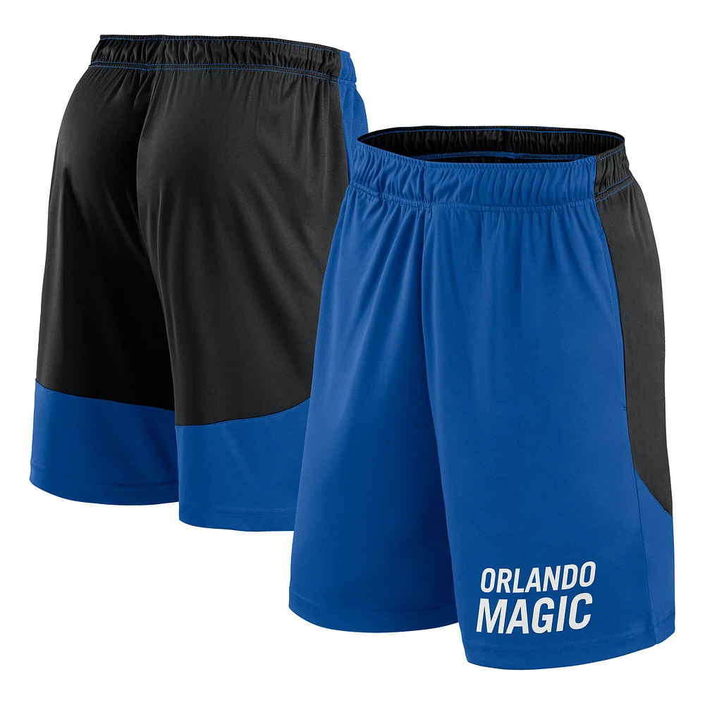 Short de performance bleu/noir pour homme Orlando Magic Launch