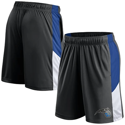 Short d'entraînement Fanatics noir pour homme Orlando Magic