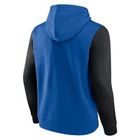 Men's Fanatics Blue/Black Orlando Magic Attack Colorblock Pullover Hoodie