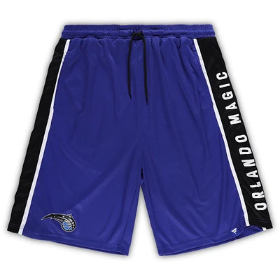 Short en maille emblématique Orlando Magic Big & Tall Referee Fanatics pour hommes bleu