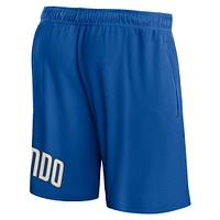 Short en maille à lancer franc Orlando Magic Fanatics bleu pour hommes