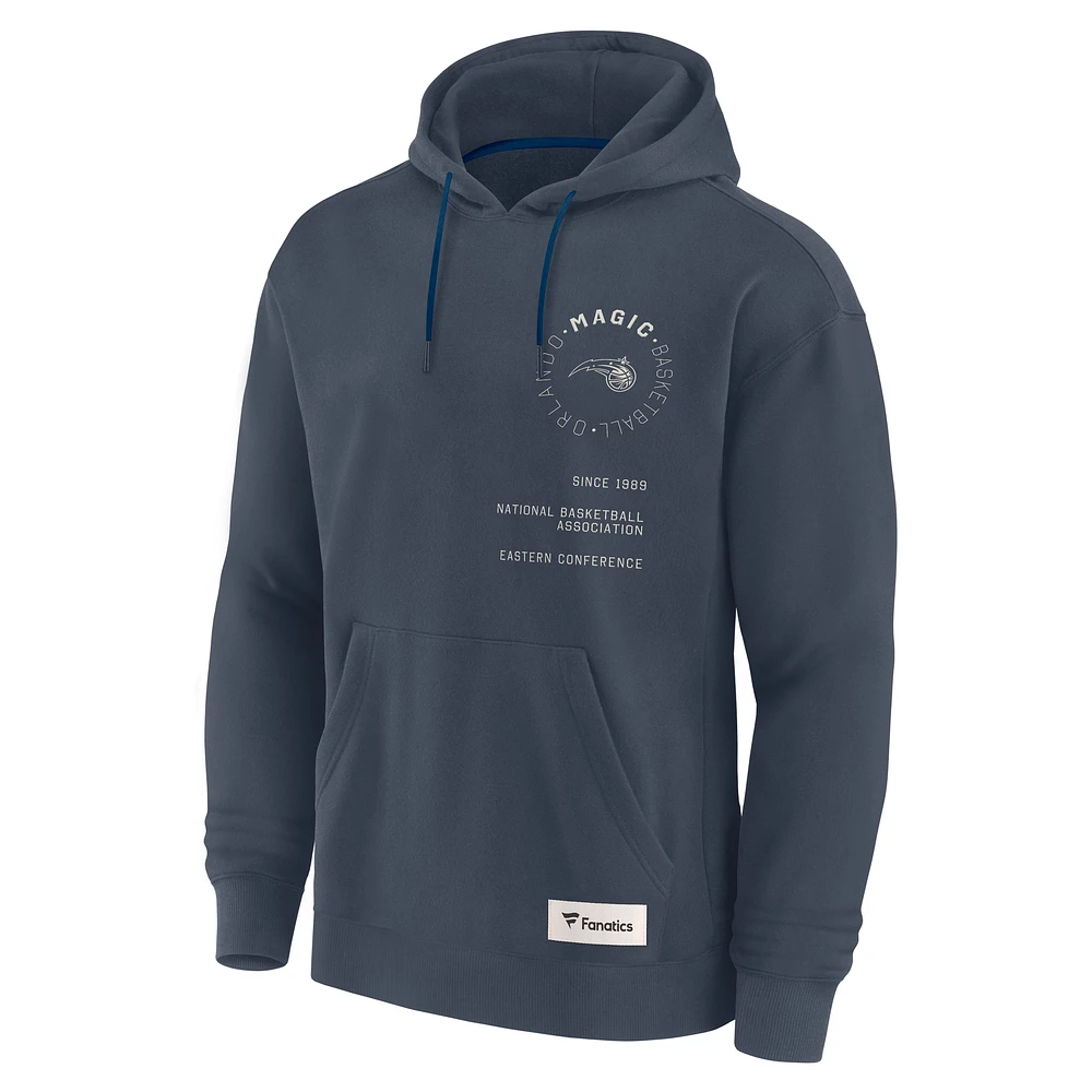 Men's Fanatics Blue Orlando Magic Future Ground Info Elements Premium Pullover Hoodie