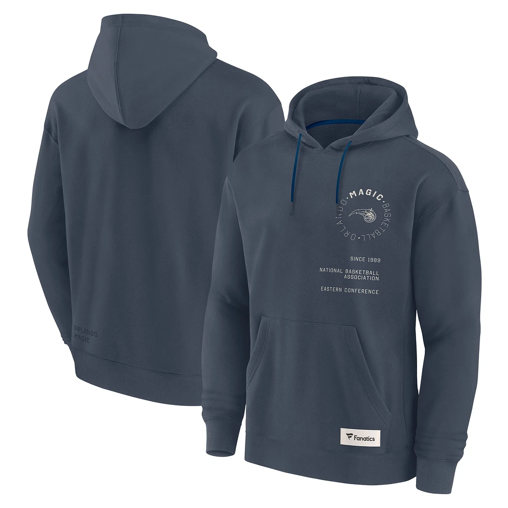 Men's Fanatics Blue Orlando Magic Future Ground Info Elements Premium Pullover Hoodie