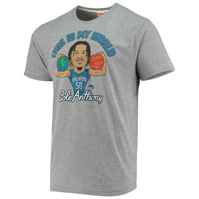 T-shirt Tri-Blend Hommage Cole Anthony Grey Orlando Magic Player pour homme