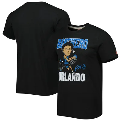 Paolo Banchero Orlando Magic Homage Caricature Tri-Blend T-Shirt - Charcoal