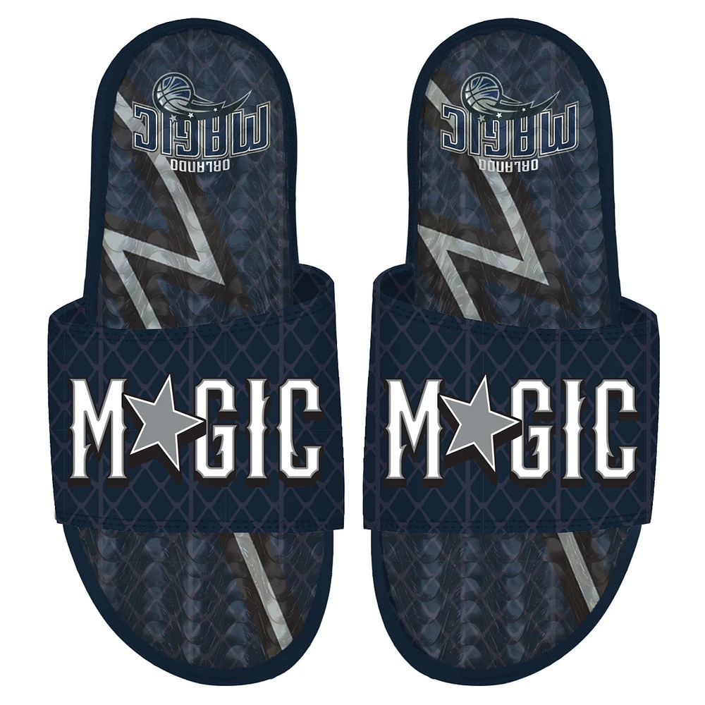 Sandales à glissière en gel ISlide bleu marine Orlando Magic 2023/24 City Edition pour hommes