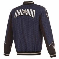 Men's JH Design Navy Orlando Magic 2023/24 City Edition Full-Zip Bomber Jacket