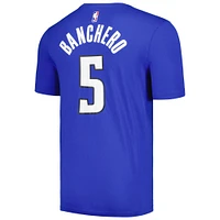 Men's Jordan Brand Paolo Banchero Blue Orlando Magic 2022/23 Statement Edition Name & Number T-Shirt