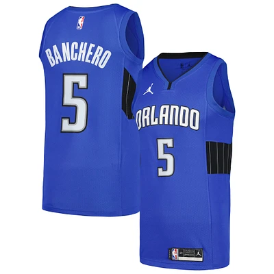 Maillot Jordan Brand Paolo Banchero Royal Orlando Magic Swingman pour hommes - Édition Statement