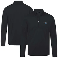 Men's Levelwear Black Orlando Magic Heron Quarter-Zip Top