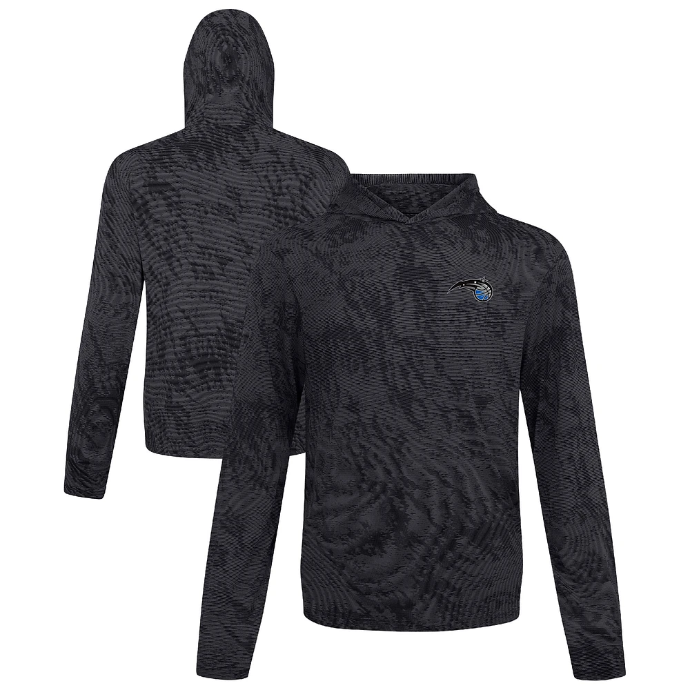 Sweat à capuche plateforme noir Orlando Magic Levelwear pour homme