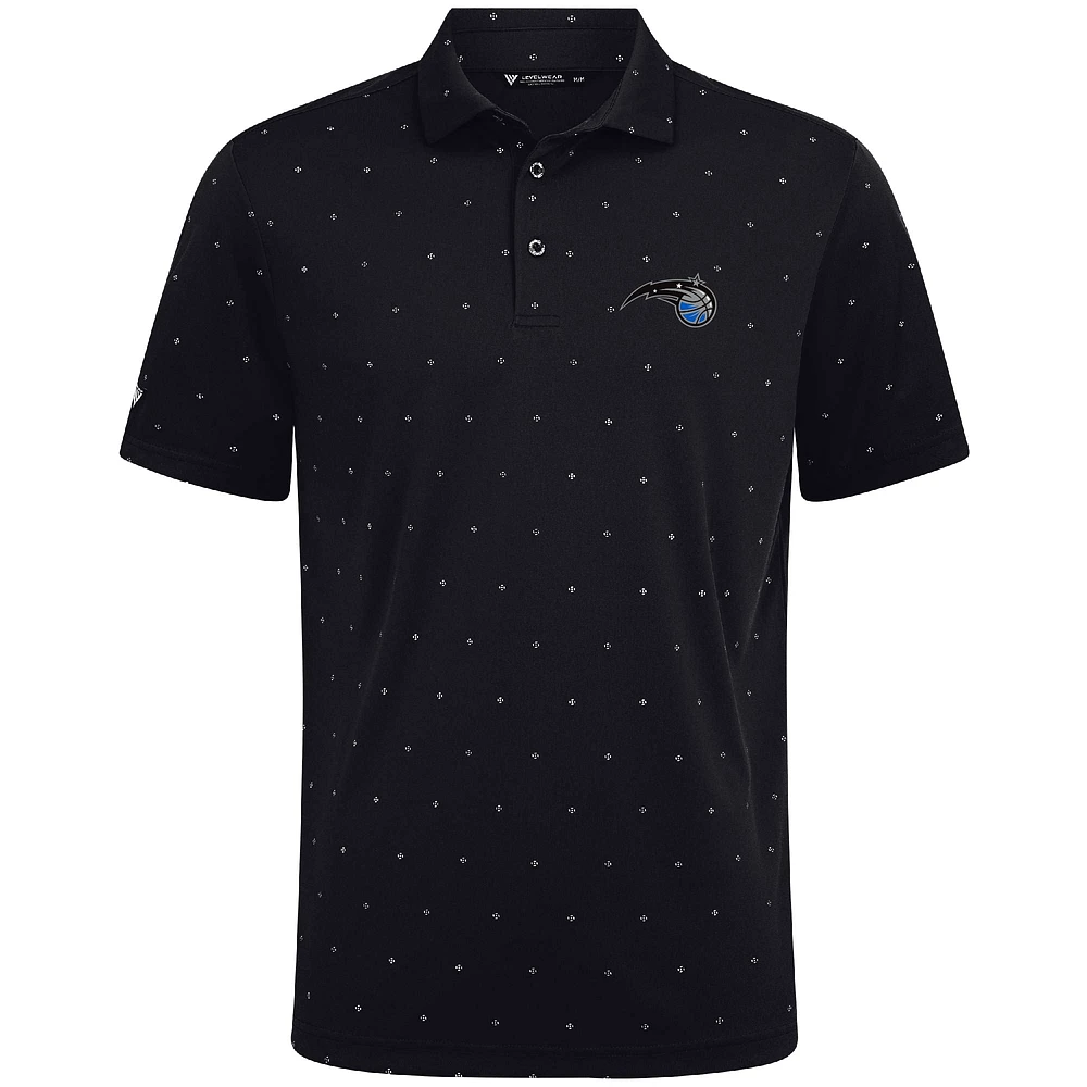 Men's Levelwear Black Orlando Magic Vision Polo
