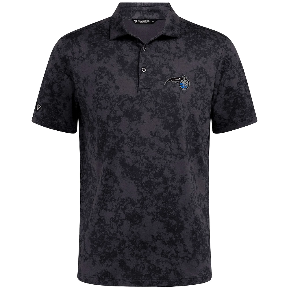 Men's Levelwear Black Orlando Magic Whisper Polo