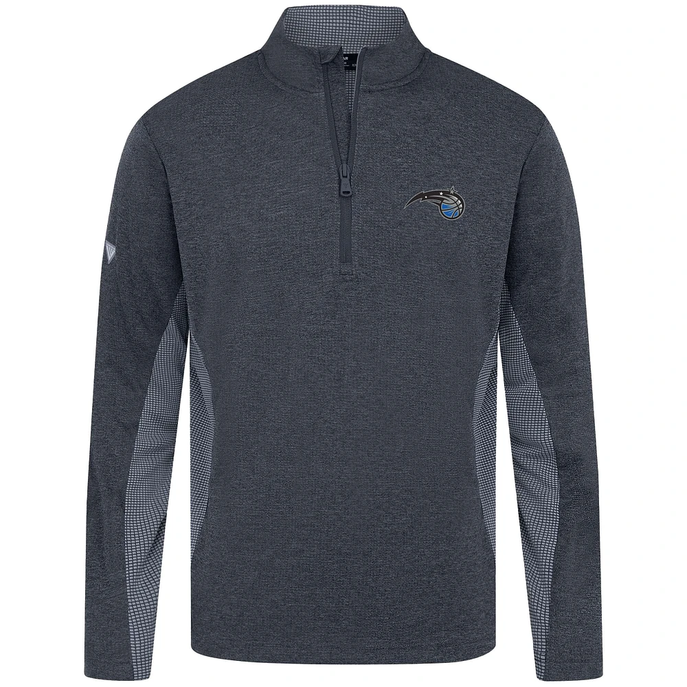 Men's Levelwear Navy Orlando Magic Waffle Insignia 2.0 Quarter-Zip Top