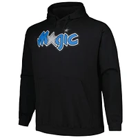 Men's Mitchell & Ness Black Orlando Magic Hardwood Classics Big Tall Pullover Hoodie