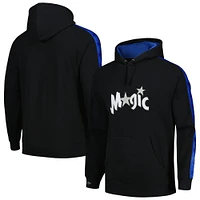 Men's Mitchell & Ness Black Orlando Magic Hardwood Classics Nights Raglan Pullover Hoodie