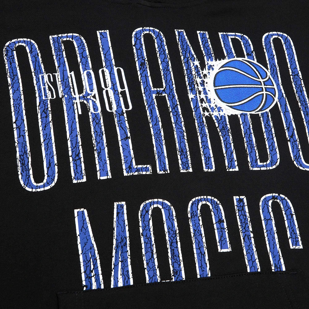 Men's Mitchell & Ness Black Orlando Magic Hardwood Classics OG 2.0 Pullover Hoodie