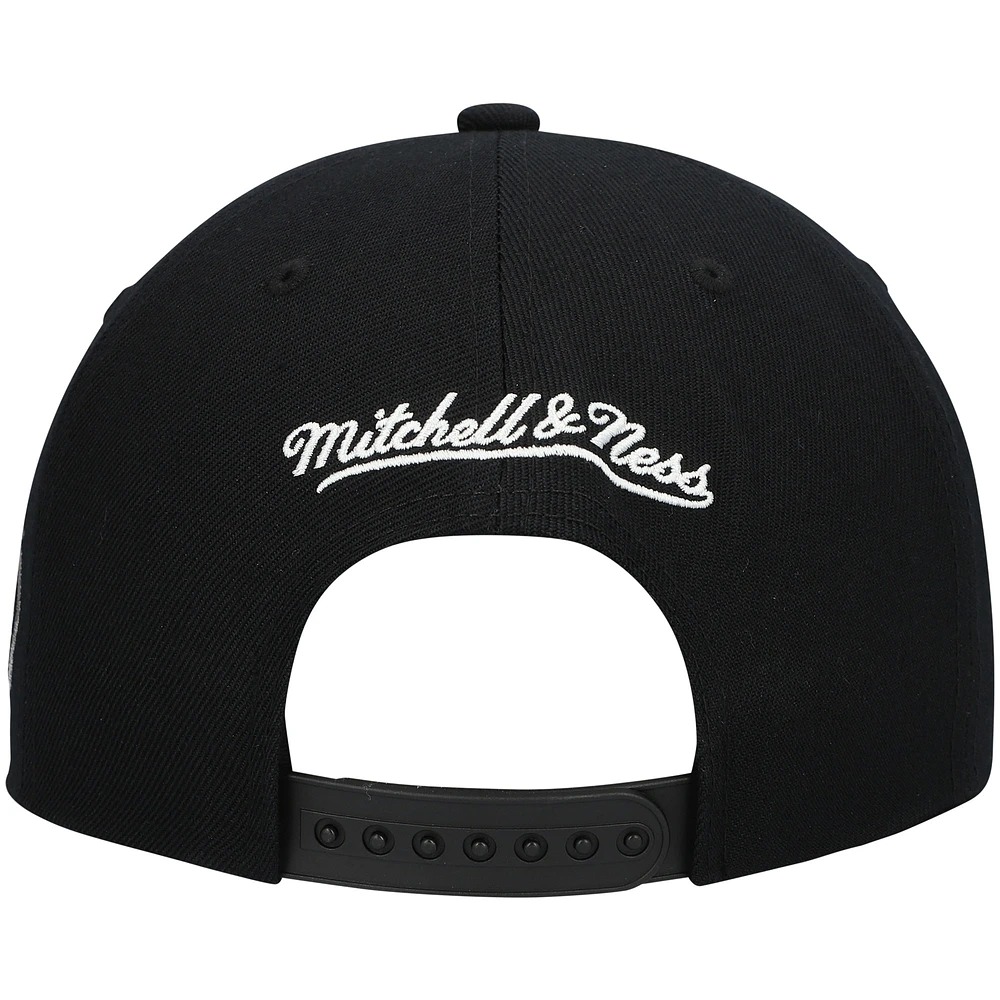 Men's Mitchell & Ness Black Orlando Magic Hardwood Classics Script 2.0 Snapback Hat