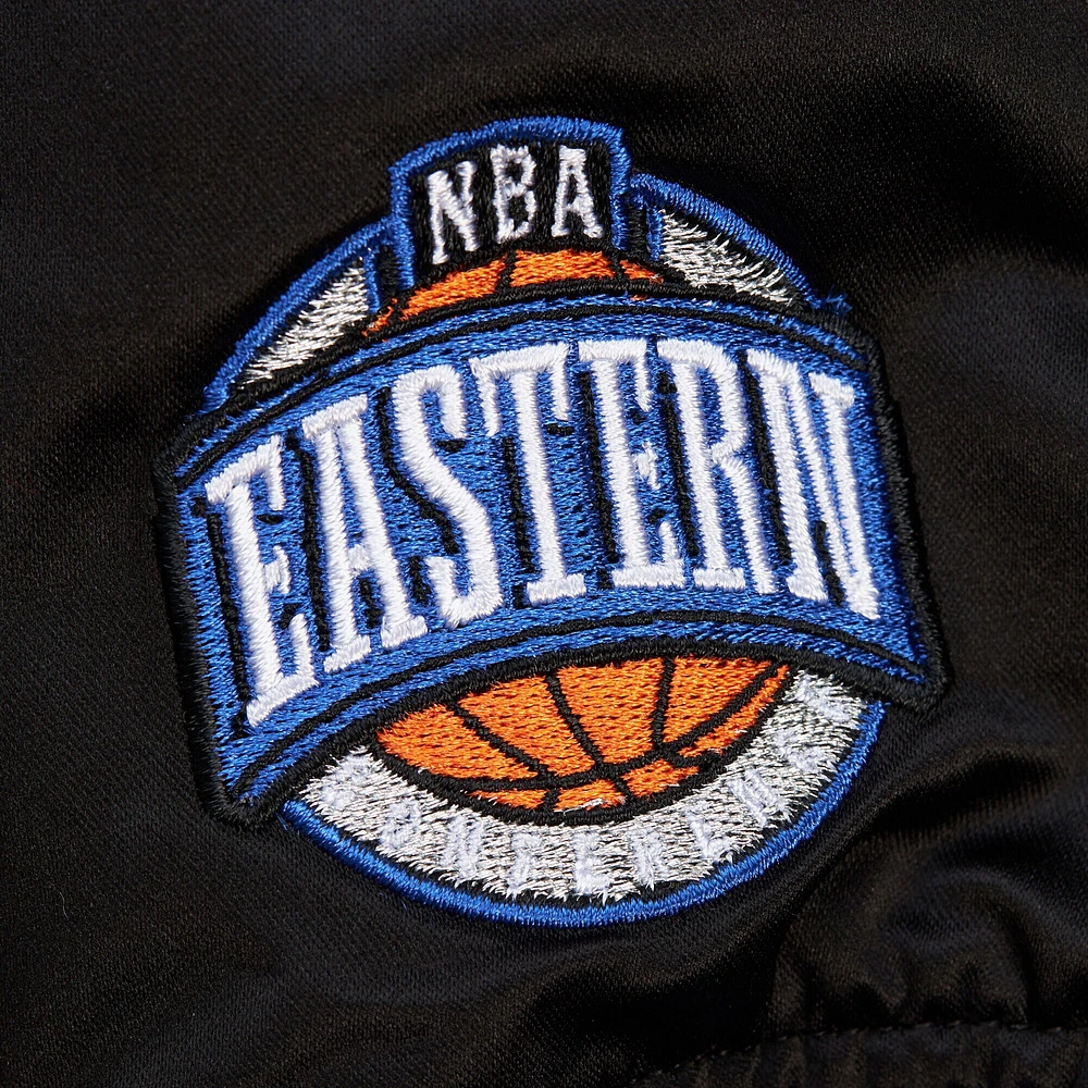 Veste en satin léger à boutons-pression pour homme Mitchell & Ness Orlando Magic Hardwood Classics Team OG 3.0 noire