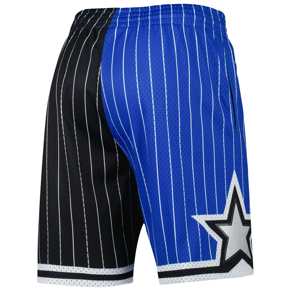 Short Swingman fendu Mitchell & Ness pour hommes bleu/noir Orlando Magic Hardwood Classics 1994