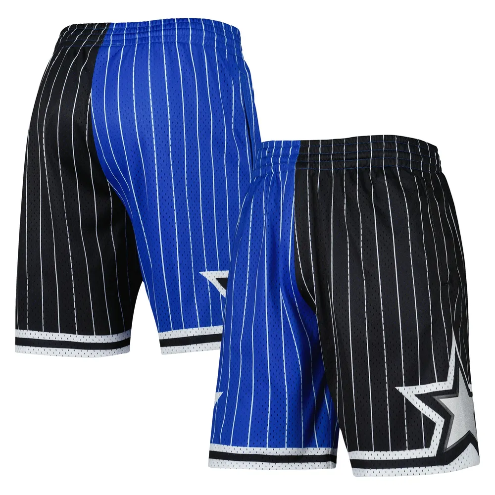 Short Swingman fendu Mitchell & Ness pour hommes bleu/noir Orlando Magic Hardwood Classics 1994