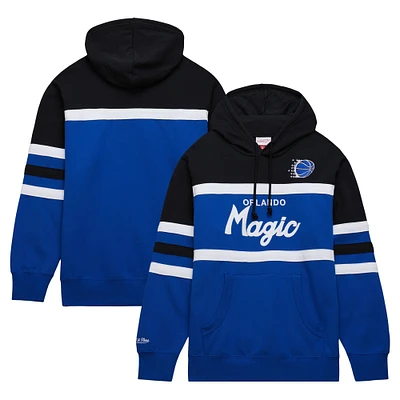 Men's Mitchell & Ness Blue/Black Orlando Magic Head Coach Pullover Hoodie