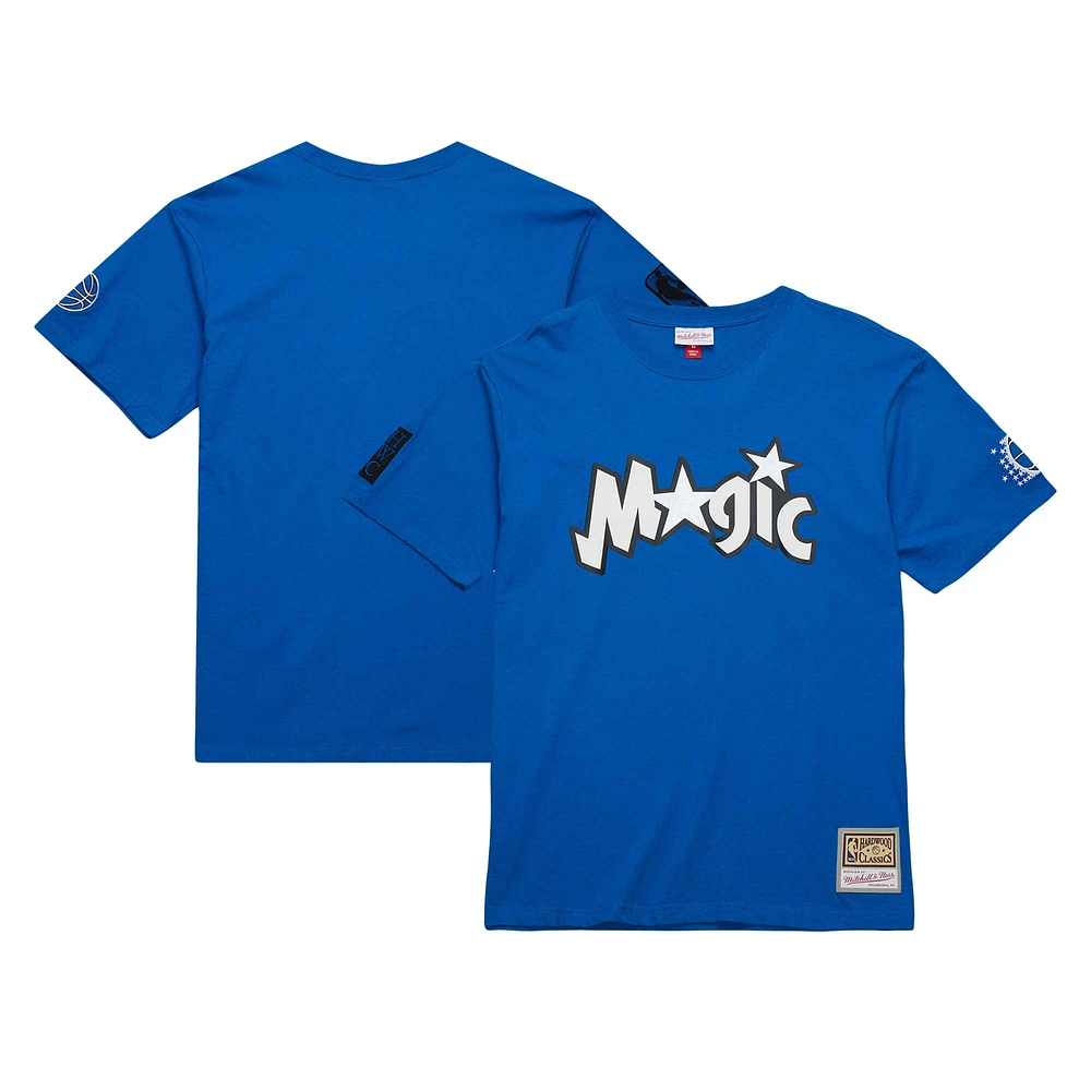 Men's Mitchell & Ness Blue Orlando Magic Hardwood Classics Nights Premium T-Shirt