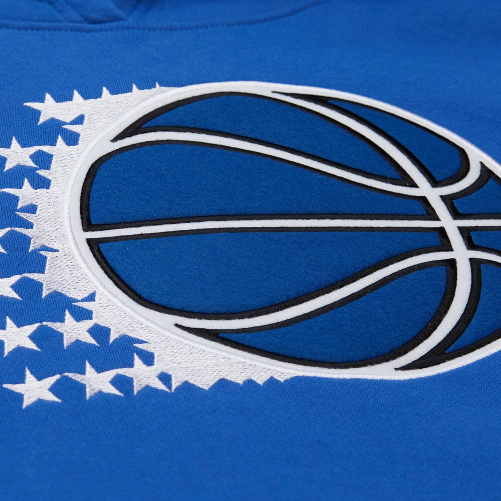 Sweat à capuche en polaire bleu Orlando Magic Hardwood Classics Team Origins de Mitchell & Ness pour homme