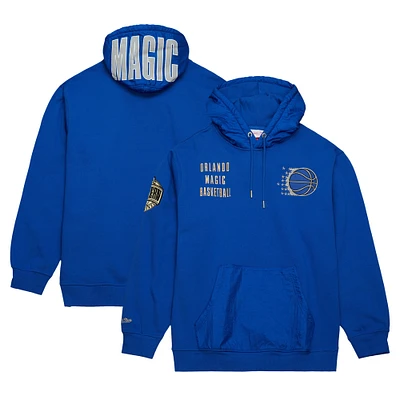 Sweat à capuche en polaire avec logo vintage Mitchell & Ness Orlando Magic Team OG 2.0 bleu pour hommes