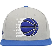 Casquette Snapback Orlando Magic Hardwood Classics Essentials 2.0 Mitchell & Ness pour homme, gris/bleu