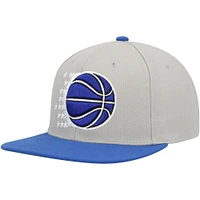 Casquette Snapback Orlando Magic Hardwood Classics Essentials 2.0 Mitchell & Ness pour homme, gris/bleu