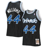 Maillot Swingman Mitchell & Ness Jason Williams noir Orlando Magic 2001/02 Hardwood Classics pour hommes