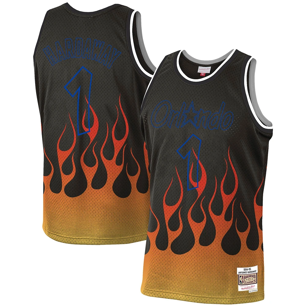 Maillot Swingman Mitchell & Ness Penny Hardaway Orlando Magic 1994/95 Hardwood Classics Flames pour hommes