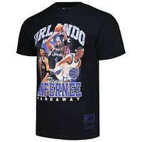 Men's Mitchell & Ness Penny Hardaway Black Orlando Magic Hardwood Classics Bling Concert Player T-Shirt