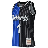 Men's Mitchell & Ness Penny Hardaway Blue/Black Orlando Magic Hardwood Classics 1994/95 Split Swingman Jersey