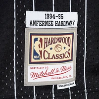 Men's Mitchell & Ness Penny Hardaway Blue/Black Orlando Magic Hardwood Classics 1994/95 Split Swingman Jersey