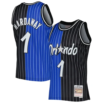 Men's Mitchell & Ness Penny Hardaway Blue/Black Orlando Magic Hardwood Classics 1994/95 Split Swingman Jersey