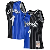 Maillot Swingman divisé Mitchell & Ness Penny Hardaway bleu/noir Orlando Magic Hardwood Classics 1994/95 pour hommes