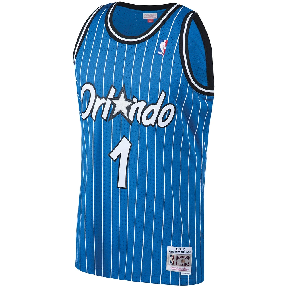 Maillot Swingman Mitchell & Ness Penny Hardaway Orlando Magic 1994/95 Big Tall Hardwood Classics pour hommes, bleu