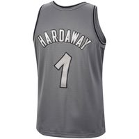 Men's Mitchell & Ness Penny Hardaway Black Orlando Magic Hardwood