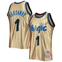 Men's Mitchell & Ness Penny Hardaway Gold Orlando Magic 75th Anniversary 1993/94 Hardwood Classics Swingman Jersey