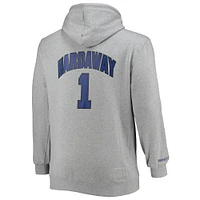 Men's Mitchell & Ness Penny Hardaway Heathered Gray Orlando Magic Big Tall Name Number Pullover Hoodie