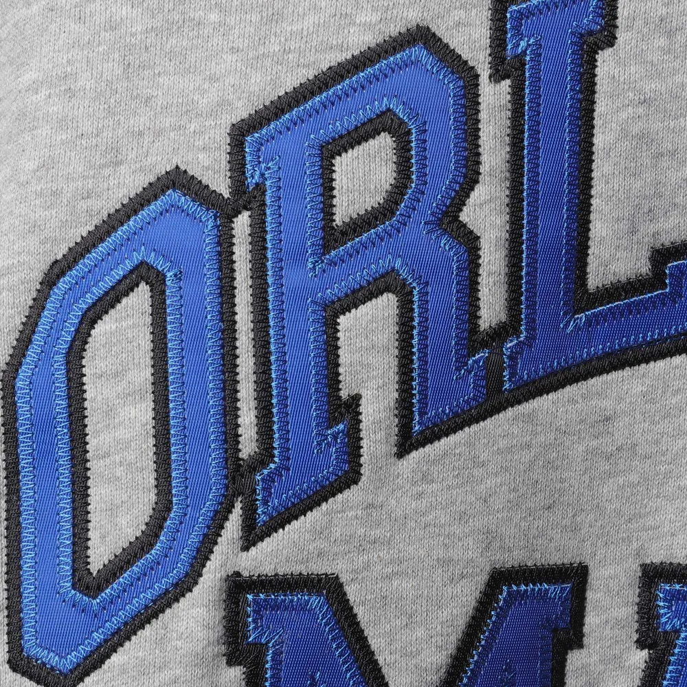 Men's Mitchell & Ness Penny Hardaway Heathered Gray Orlando Magic Big Tall Name Number Pullover Hoodie